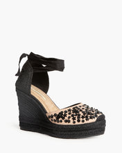 Cargar imagen en el visor de la galería, CUÑA NUDE CON ABALORIOS NEGROS