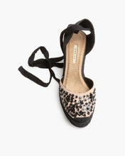 Cargar imagen en el visor de la galería, CUÑA NUDE CON ABALORIOS NEGROS