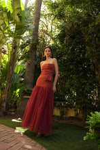 Cargar imagen en el visor de la galería, VESTIDO BELICE TULL TEJA