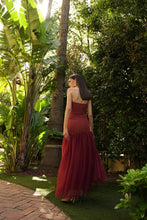 Cargar imagen en el visor de la galería, VESTIDO BELICE TULL TEJA