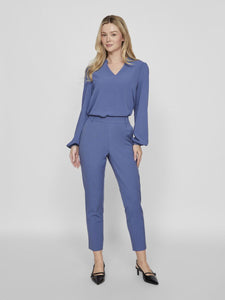 PANTALON CINTURA ALTA AZUL