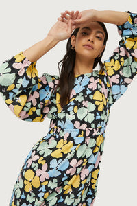 VESTIDO ESTAMPADO FLORAL JACINTO