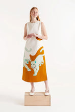 Cargar imagen en el visor de la galería, VESTIDO MIDI ESTAMPADO JAGUAR
