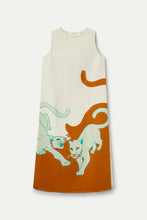 Cargar imagen en el visor de la galería, VESTIDO MIDI ESTAMPADO JAGUAR
