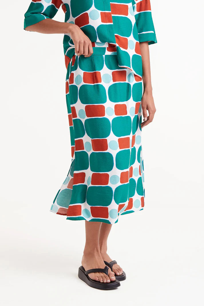 FALDA  MIDI ESTAMPADO