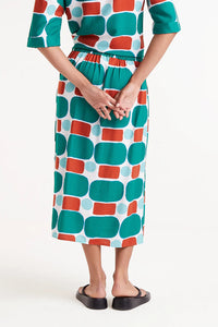FALDA  MIDI ESTAMPADO