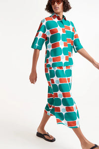 FALDA  MIDI ESTAMPADO