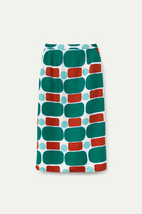 FALDA  MIDI ESTAMPADO