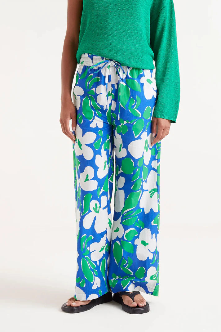 PANTALON LARGO ESTAMPADO FLORAL