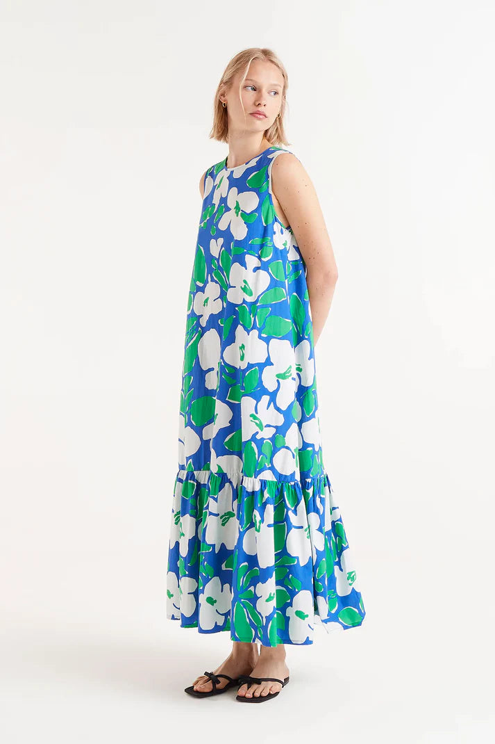 VESTIDO LARGO FLORA ESTAMPADO FLORAL