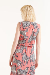 TOP CORTO ESTAMPADO CEBRAS