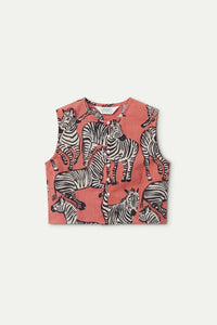 TOP CORTO ESTAMPADO CEBRAS