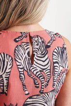 Cargar imagen en el visor de la galería, VESTIDO MIDE ESTAMPADO CEBRA
