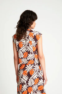 TOP CAMISERO ESTAMPADO