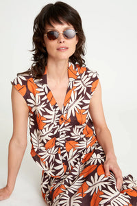 TOP CAMISERO ESTAMPADO
