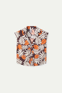 TOP CAMISERO ESTAMPADO