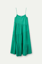 Cargar imagen en el visor de la galería, VESTIDO LARGO AMPLIO VERDE
