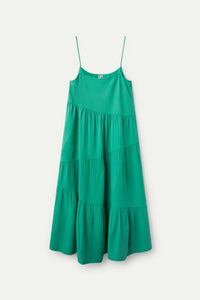 VESTIDO LARGO AMPLIO VERDE