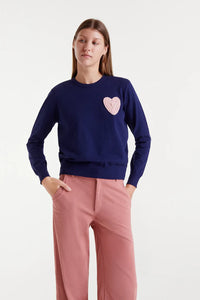 JERSEY PUNTO NAVY CORAZON