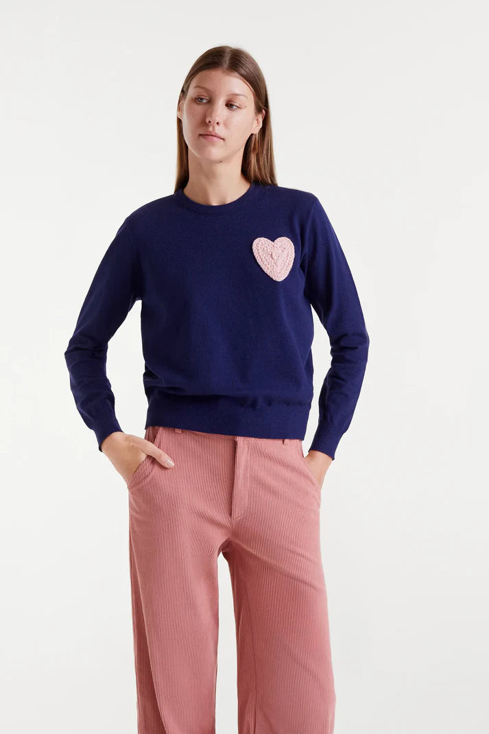 JERSEY PUNTO NAVY CORAZON