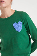 Cargar imagen en el visor de la galería, JERSEY PUNTO VERDE CORAZON
