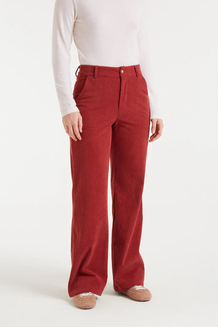PANTALON PANA MARRON