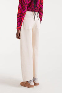 PANTALON VAQUERO BLANCO ROTO