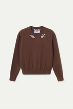 Cargar imagen en el visor de la galería, JERSEY  JOYA DE PUNTO MARRON
