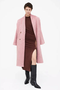 VESTIDO MIDI MARRON