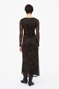 VESTIDO LARGO MUSTARD