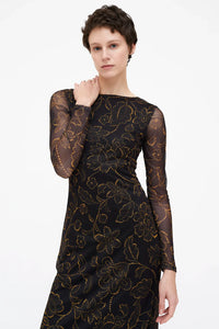 VESTIDO LARGO MUSTARD
