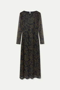 VESTIDO LARGO MUSTARD