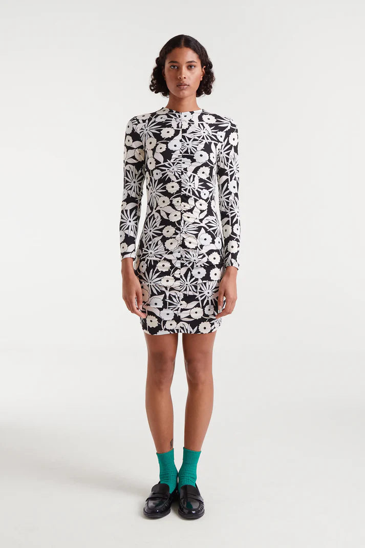 VESTIDO CORTO ESTAMPADO