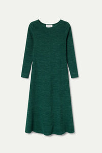 VESTIDO VERDE PUNTO CANALE