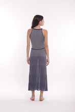 Cargar imagen en el visor de la galería, VESTIDO MIDI PUNTO RAYAS
