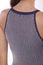 Cargar imagen en el visor de la galería, VESTIDO MIDI PUNTO RAYAS
