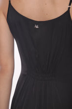 Cargar imagen en el visor de la galería, VESTIDO NEGRO TIRANTE SATÉN
