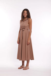 VESTIDO CAMISERO MIDI MOUSSE