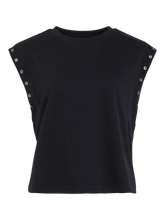 Cargar imagen en el visor de la galería, CAMISETA NEGRA CON TACHAS
