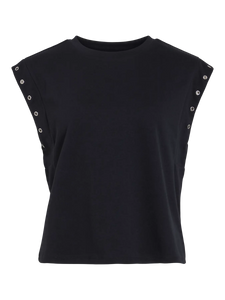 CAMISETA NEGRA CON TACHAS