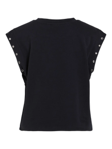 CAMISETA NEGRA CON TACHAS
