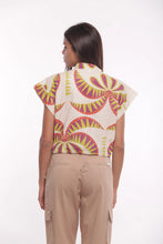 Cargar imagen en el visor de la galería, CAMISA CORTA ESTAMPADO PALMERAS
