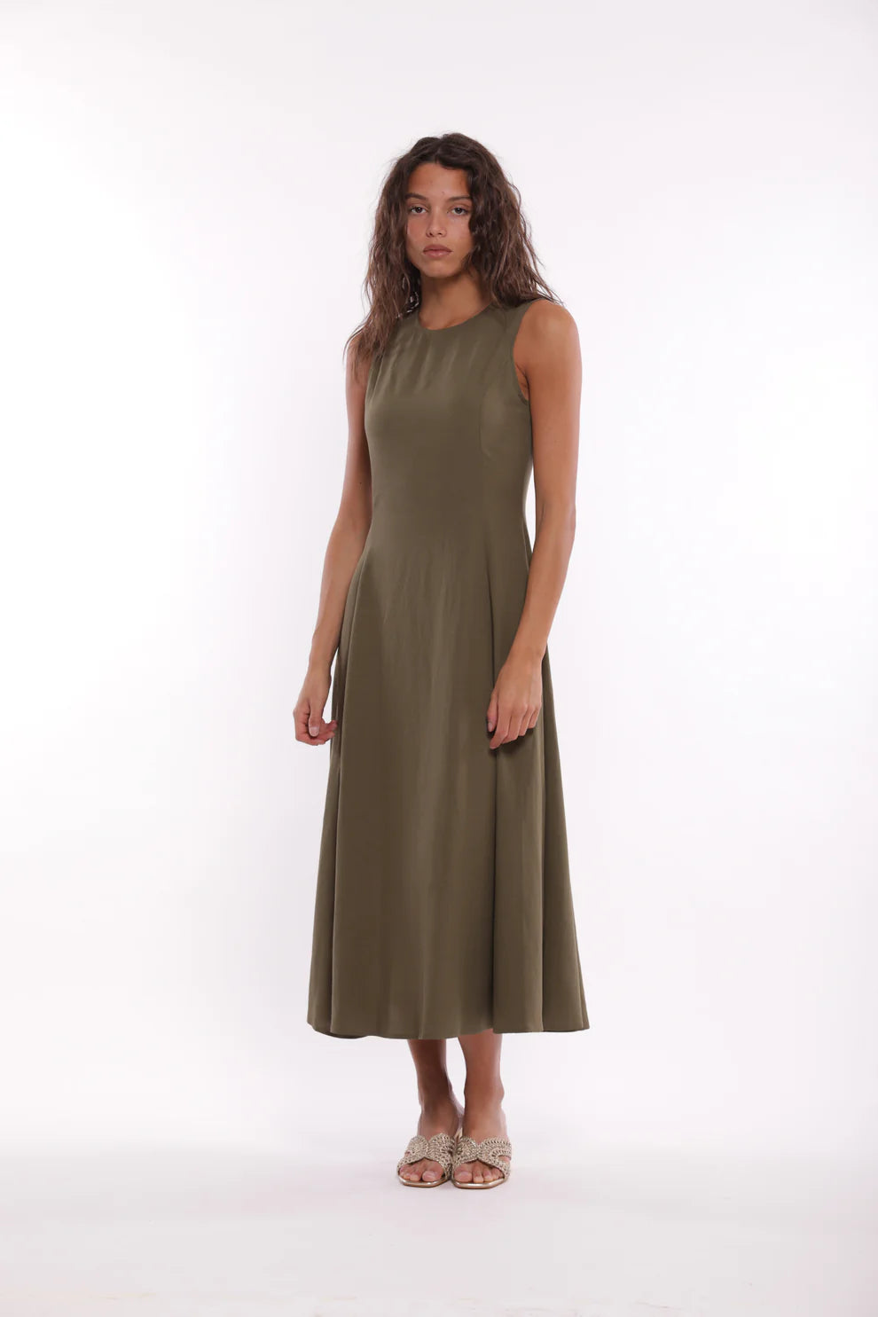VESTIDO MIDI VERDE