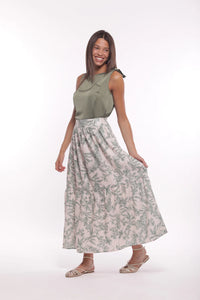 FALDA LARGA VOLANTES TOILE DE JOUY