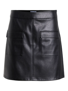 FALDA MINI POLIPIEL NEGRA