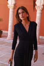 Cargar imagen en el visor de la galería, VESTIDO CELIA AZUL MARINO
