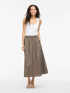 FALDA LARGA VISOPHIE TAUPE