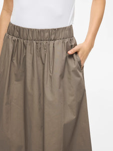 FALDA LARGA VISOPHIE TAUPE