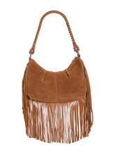 Cargar imagen en el visor de la galería, BOLSO FLECOS CAMEL

