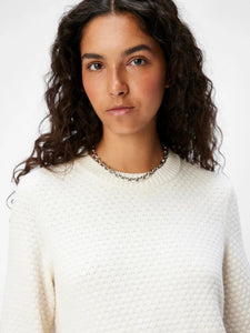 VESTIDO DE PUNTO BLANCO ROTO